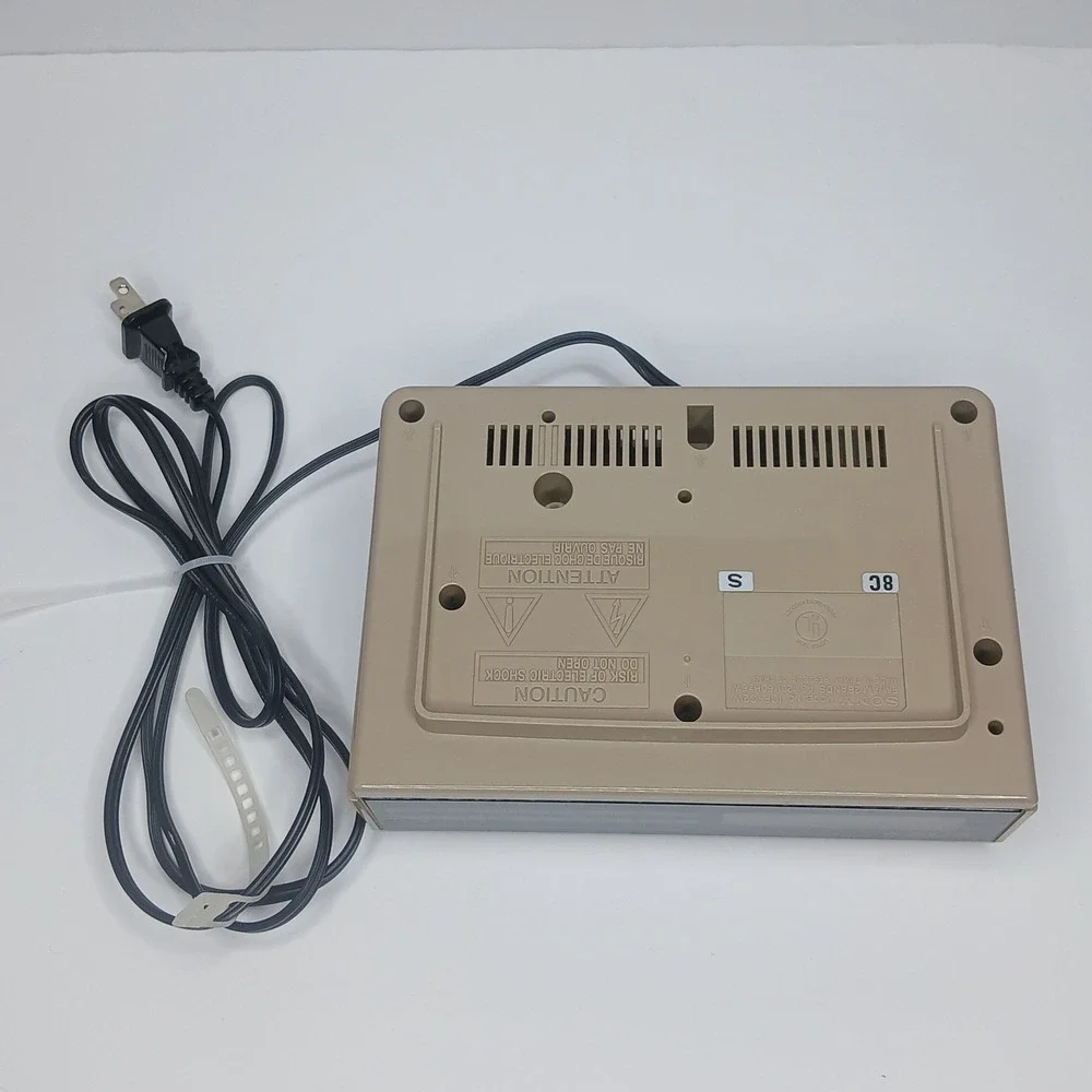 Sony Digital Clock Radio OS Tan Dream Machine ICF-C2W Vintage AM/FM
